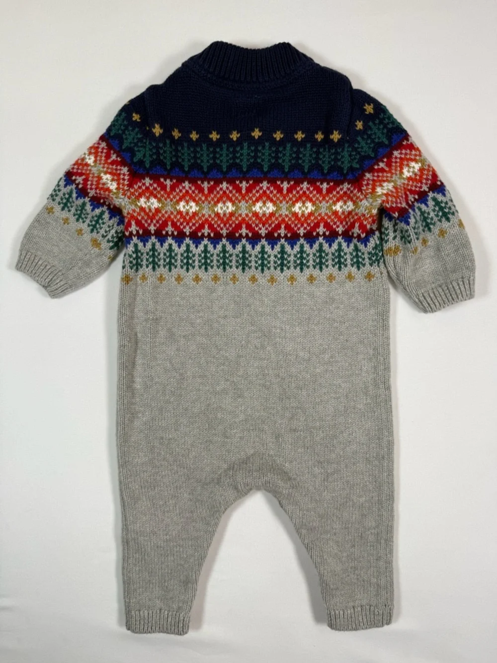 BABY GAP Boys’ Fair Isle Knit Sweater‎ One Piece Romper Après Ski Winter 3-6M